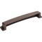 Jeffrey Alexander 160 mm Center Brushed Oil Rubbed Bronze Square-to-Center Square Renzo Cabinet Cup Pull 141-160DBAC - alternate 6